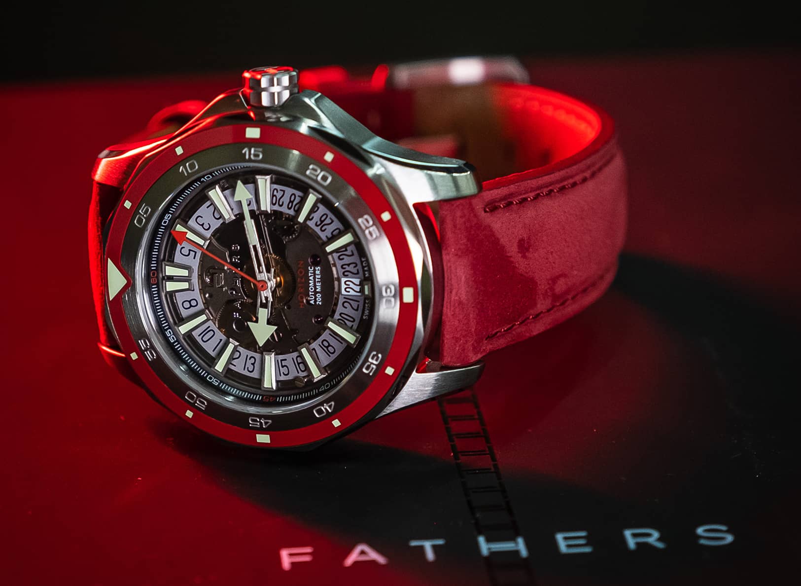 Diver Evolution Red_Fathers Watches