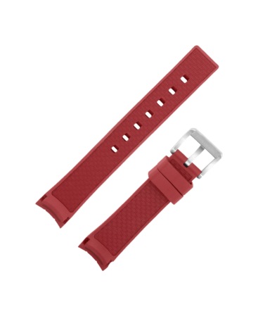 Red rubber strap