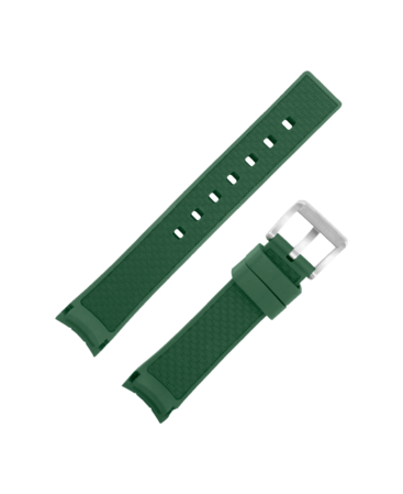 Green rubber strap
