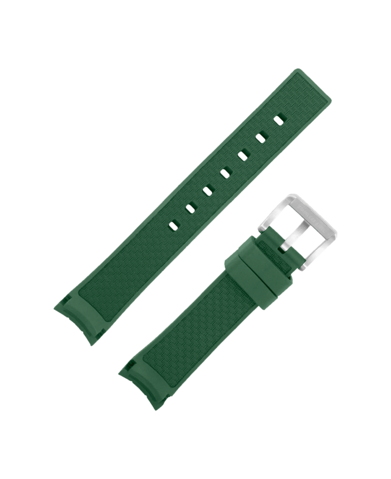 Cinturino in gomma verde_Fathers Watches